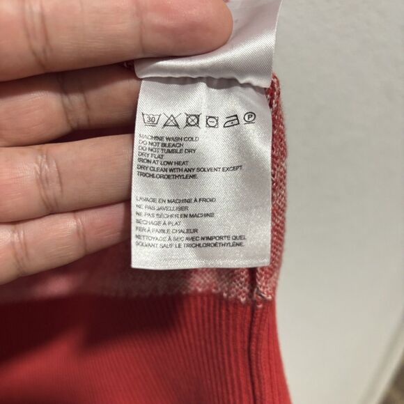 Farm Rio Anthropologie Red Tropical Cardigan Flowers MEDIUM 100% ORGANIC Cotton - Picture 9 of 11